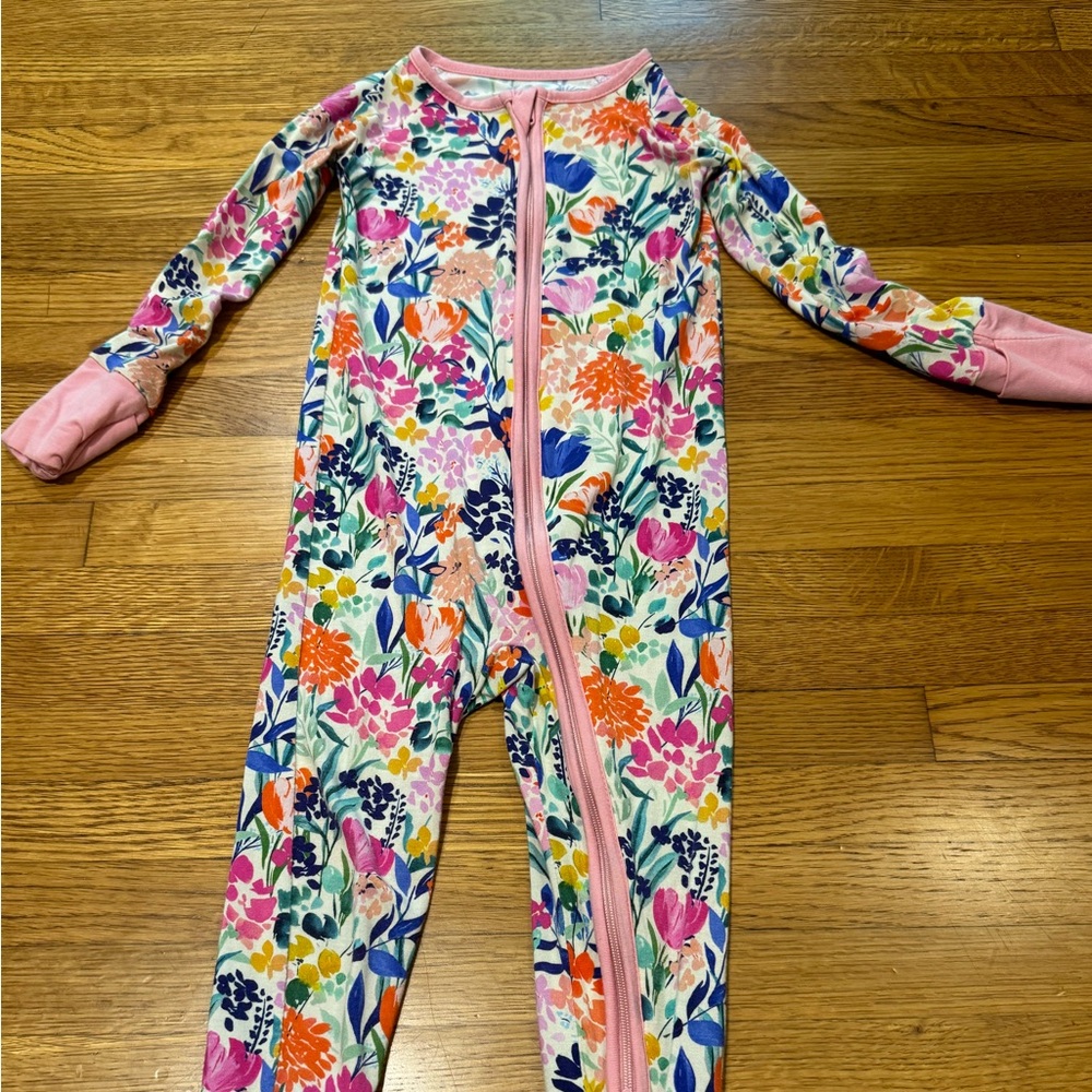 Little Sleepies zippy summer garden (retired print)